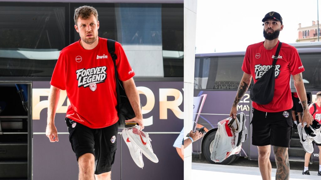 Ολοκλήρωσε την προετοιμασία στο ΣΕΦ για το Final Four ο Ολυμπιακός – Η άφιξη στο ξενοδοχείο (Βίντεο – Φωτογραφίες)