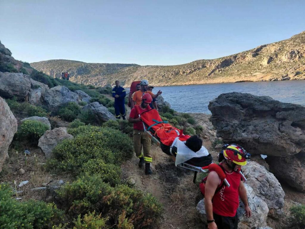 Κάλυμνος: Επιχείρηση διάσωσης για τραυματισμένο Αμερικανό που έκανε αναρρίχηση