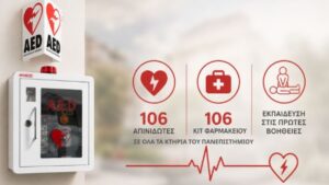 ΕΚΠΑ: Το πρώτο Πανεπιστήμιο με εγκατάσταση απινιδωτών σε όλα τα κτήριά του