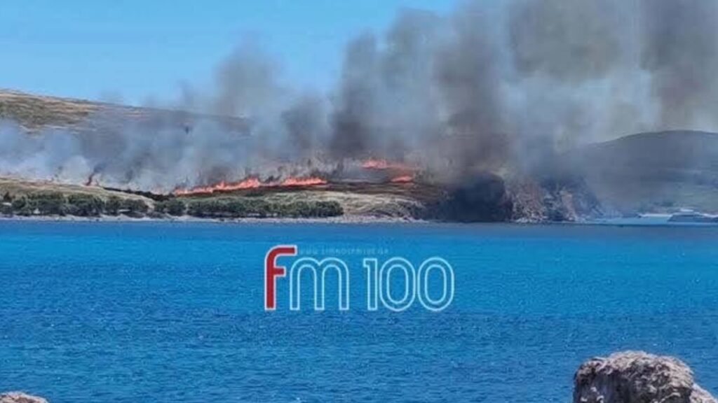 Φωτιά στη Λήμνο – Μεγάλη κινητοποίηση της Πυροσβεστικής