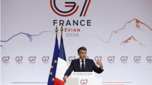 Μακρόν από G7: «Πρώτη φορά τόσο ομόφωνη στήριξη στην Ουκρανία – Θετική επιβεβαίωση για Ορμούζ χωρίς διόδια»