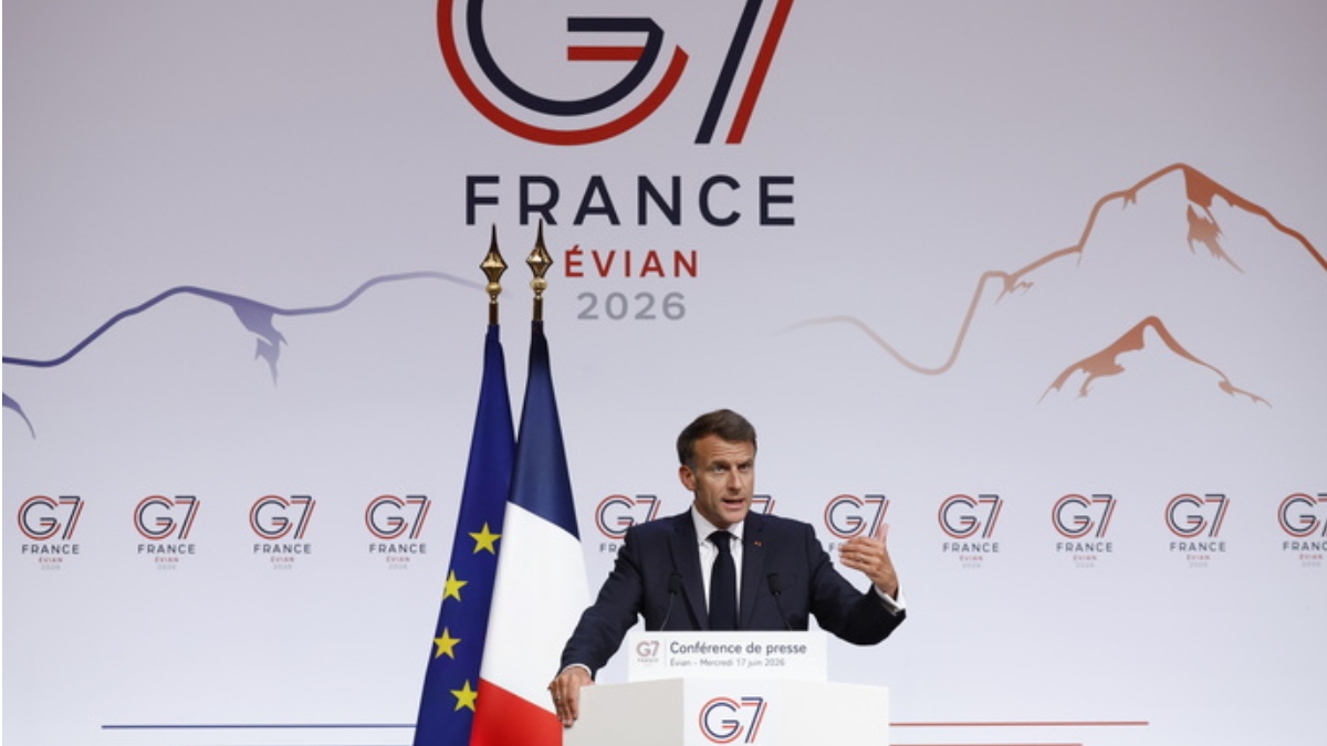 Μακρόν από G7: «Πρώτη φορά τόσο ομόφωνη στήριξη στην Ουκρανία – Θετική επιβεβαίωση για Ορμούζ χωρίς διόδια»
