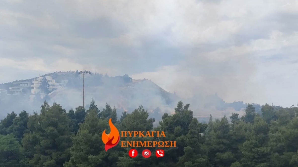 Φωτιά κοντά στο Άλσος Βεΐκου, επιχειρούν και 2 ελικόπτερα – Εκτροπές κυκλοφορίας