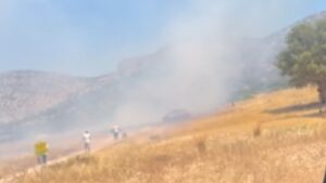 Υπό έλεγχο η φωτιά στον Χάρακα Κερατέας (βίντεο)