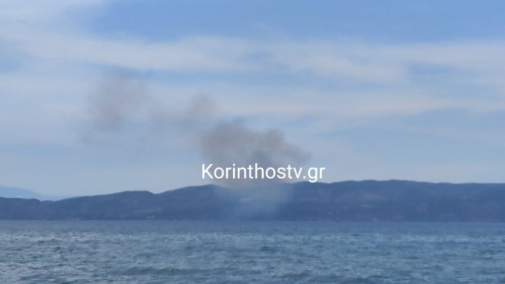 Φωτιά σε δασική έκταση στο Λουτράκι Κορινθίας (Βίντεο)