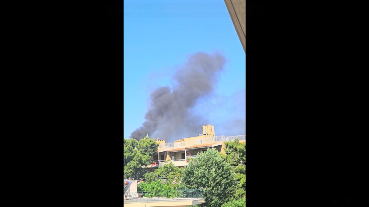Κατεσβέσθη η φωτιά σε υπόγειο γκαράζ στην Αγία Παρασκευή (βίντεο)
