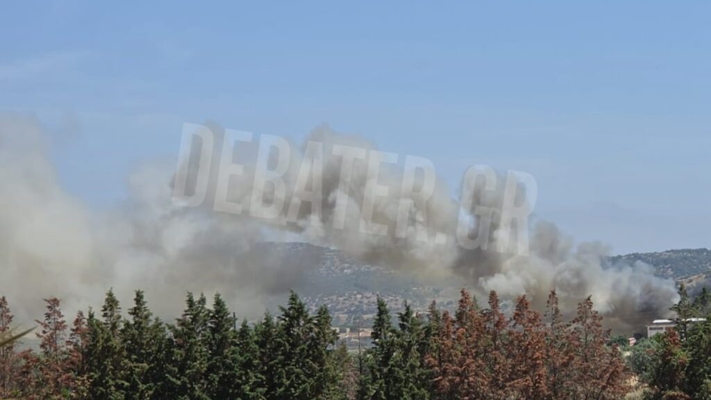 Φωτιά σε οινοποιείο στο Μαρκόπουλο – Μεγάλη κινητοποίηση της πυροσβεστικής