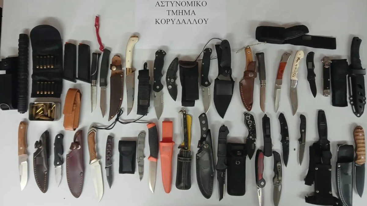 Κορυδαλλός: Συνελήφθη 52χρονος με όπλα, γεμιστήρες και μαχαίρια