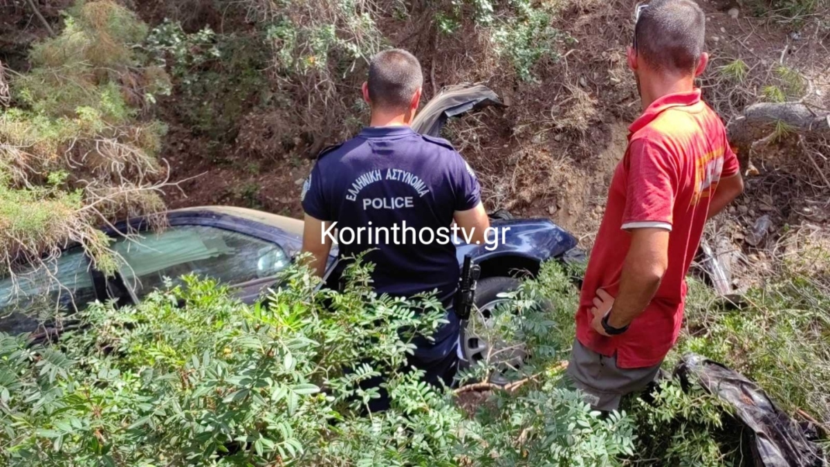 Κορινθία: Αυτοκίνητο έπεσε σε χαράδρα 25 μέτρων – Σώα η οδηγός (Βίντεο)