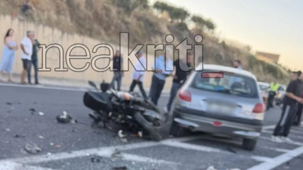 Θανατηφόρο τροχαίο στην Κρήτη: Νεκρός 50χρονος από σύγκρουση μηχανής με ΙΧ