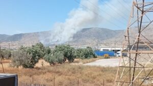 Πυρκαγιά σε χαμηλή βλάστηση στον Ασπρόπυργο – Επιχειρούν πέντε ελικόπτερα (βίντεο)