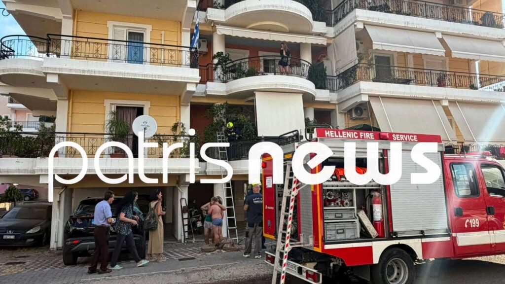Πανικός στον Πύργο: Φωτιά σε διαμέρισμα ύστερα από έκρηξη σε κλιματιστικό – Στο νοσοκομείο μητέρα και παιδί