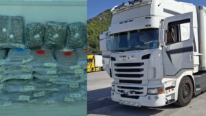 “Μπλόκο” πάνω από 92 κιλά κάνναβης στο λιμάνι της Ηγουμενίτσας – Ήταν κρυμμένα σε φορτηγό από την Ιταλία (Εικόνες)