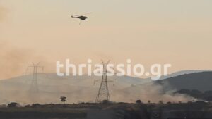 Φωτιά στο Σοφό Ασπροπύργου: Τέθηκε υπό έλεγχο η πυρκαγιά, είχε ηχήσει το 112