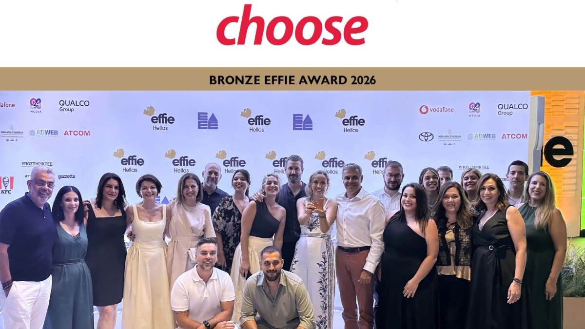 Η Choose διακρίνεται με Bronze Award στα Effie Awards για την καμπάνια «Πίσω από τα Φώτα» του Φυσικού Αερίου Ελληνική Εταιρεία Ενέργειας