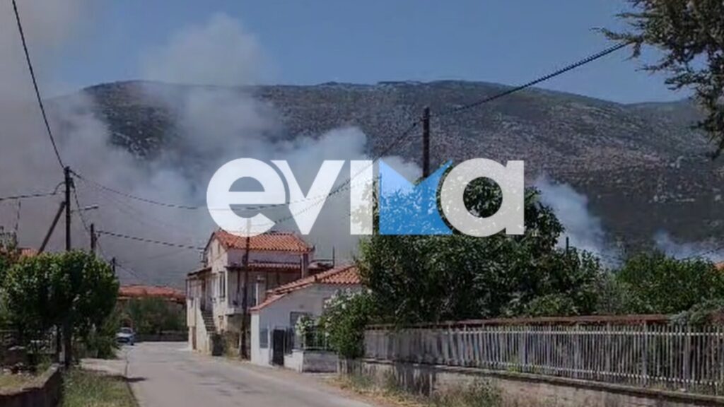 Φωτιά στην Επισκοπή Ευβοίας – Στάλθηκε μήνυμα από το 112 για εκκένωση του οικισμού