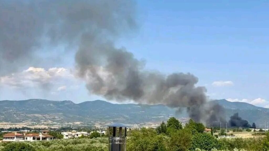 Φωτιά στη Σουρωτή Θεσσαλονίκης – Ήχησε το 112, επιχειρούν 2 ελικόπτερα (Βίντεο)