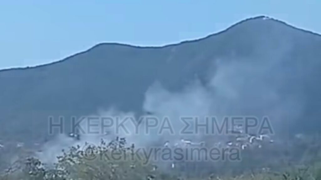 Φωτιά στην Κέρκυρα: Νέα πυρκαγιά στο Λιβάδι Ρόπα