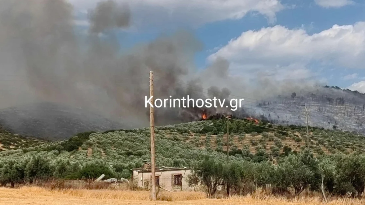 Φωτιά στο Σπαθοβούνι Κορινθίας – Ήχησε το 112, ενισχύθηκαν οι δυνάμεις της Πυροσβεστικής (Βίντεο – Φωτογραφίες)