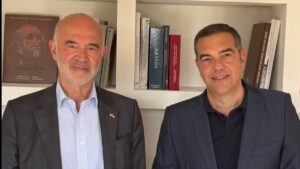 Συναντήθηκε με τον Μοσκοβισί ο Αλέξης Τσίπρας: Οι προειδοποιήσεις για την επέλαση της Ακροδεξιάς