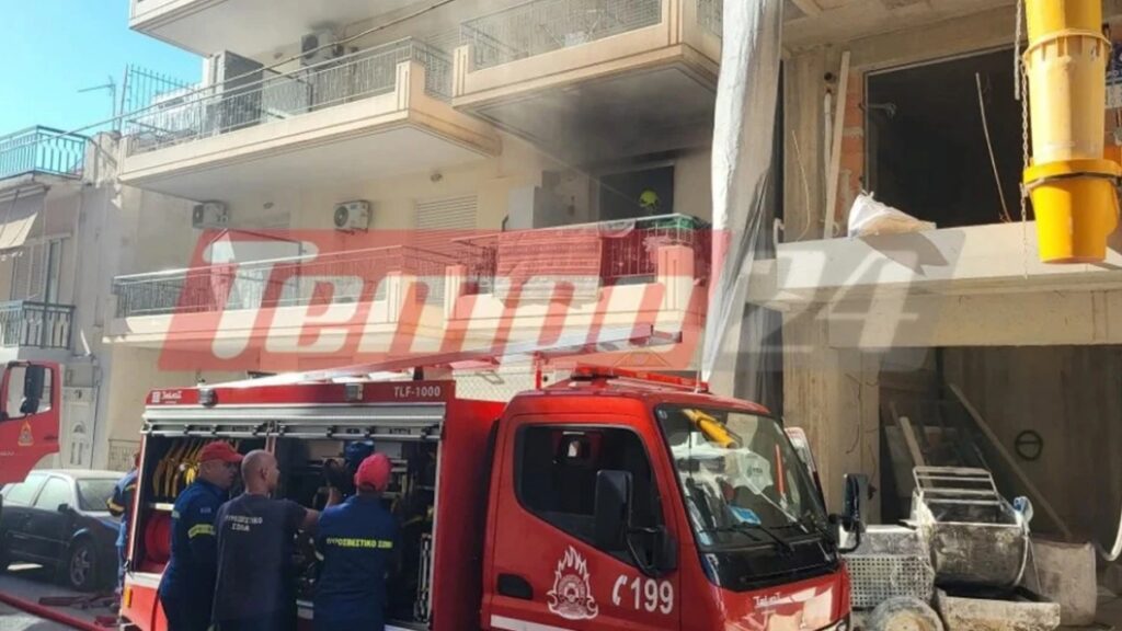 Μεγάλη φωτιά σε διαμέρισμα στην Πάτρα – Καταστράφηκε ολοσχερώς (Εικόνες & Βίντεο)