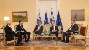 Η δεξίωση στο Προεδρικό Μέγαρο για τα 52 χρόνια από την Αποκατάσταση της Δημοκρατίας