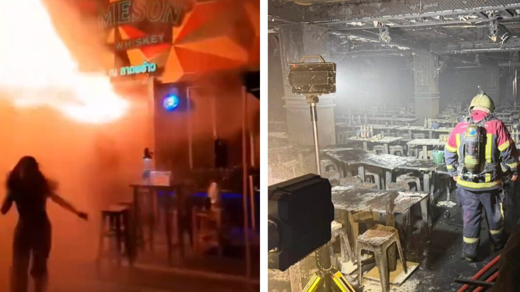 Ταϊλάνδη: Σκηνές χάους από την φωτιά σε μπαρ στην Μπάνγκοκ – Άνθρωποι έτρεχαν πανικόβλητοι, “ακούγονταν ουρλιαχτά από το εσωτερικό” (βίντεο)