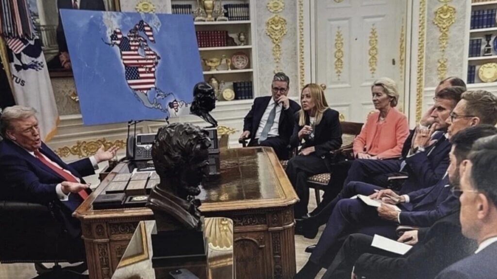 Ντόναλντ Τραμπ: Δημοσίευσε χάρτη με τις ΗΠΑ να καταλαμβάνουν Καναδά, Γροιλανδία και Βενεζουέλα