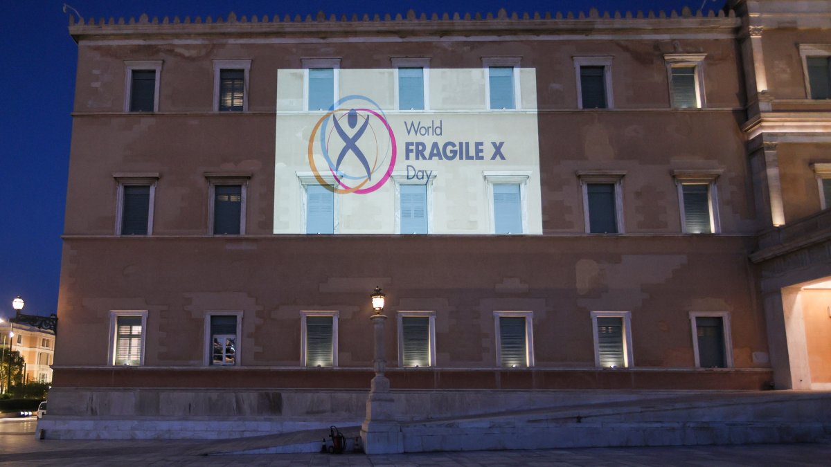 Φωταγώγηση της Βουλής για την Παγκόσμια Ημέρα Ευαισθητοποίησης για το Σύνδρομο του Εύθραυστου Χ