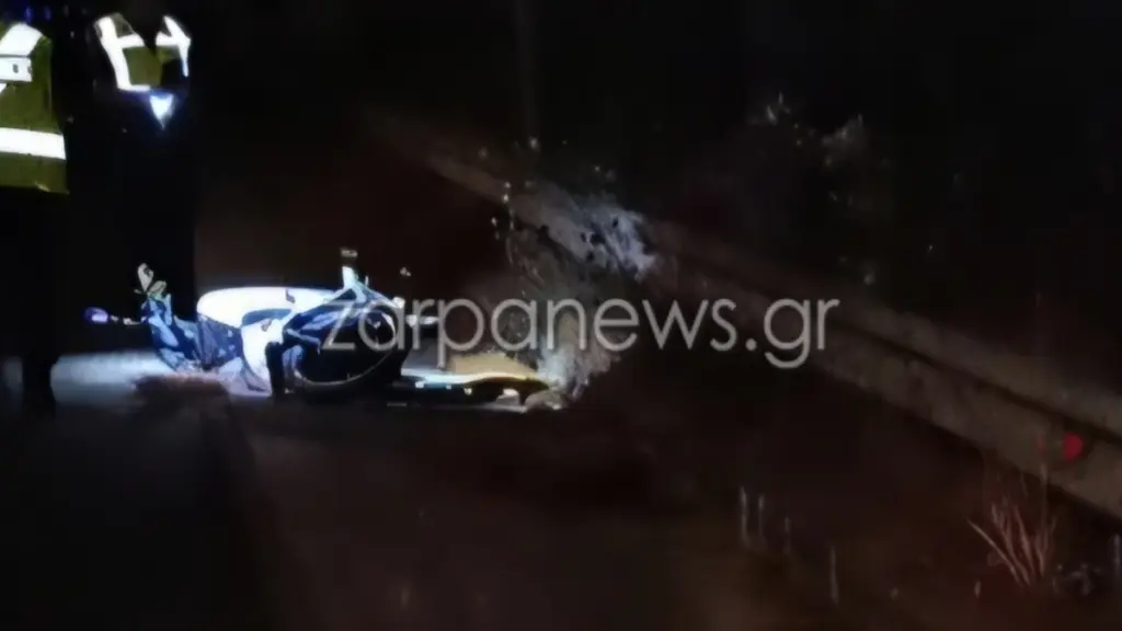 Τροχαίο με μηχανή στα Χανιά –  Τραγωδία με δύο νεκρούς, έπεσαν πάνω σε μεταλλική μπάρα