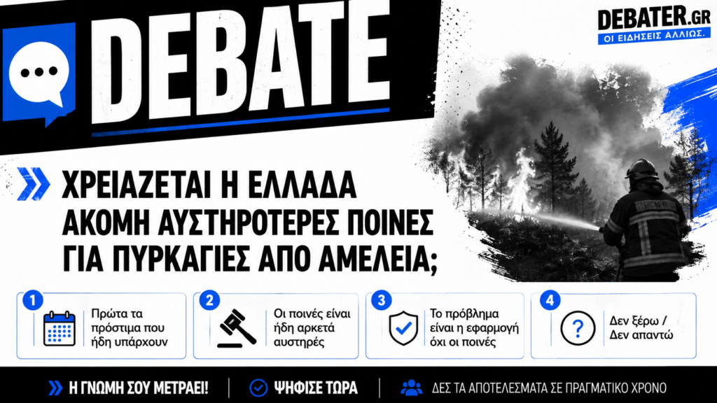DEBATE: Χρειάζεται η Ελλάδα ακόμη αυστηρότερες ποινές για τις πυρκαγιές από αμέλεια;