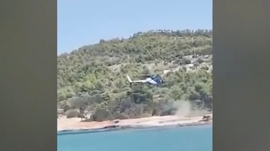 Σπέτσες: Εισαγγελική παρέμβαση για το ελικόπτερο στην παραλία – Δεν συνελήφθη ο χειριστής