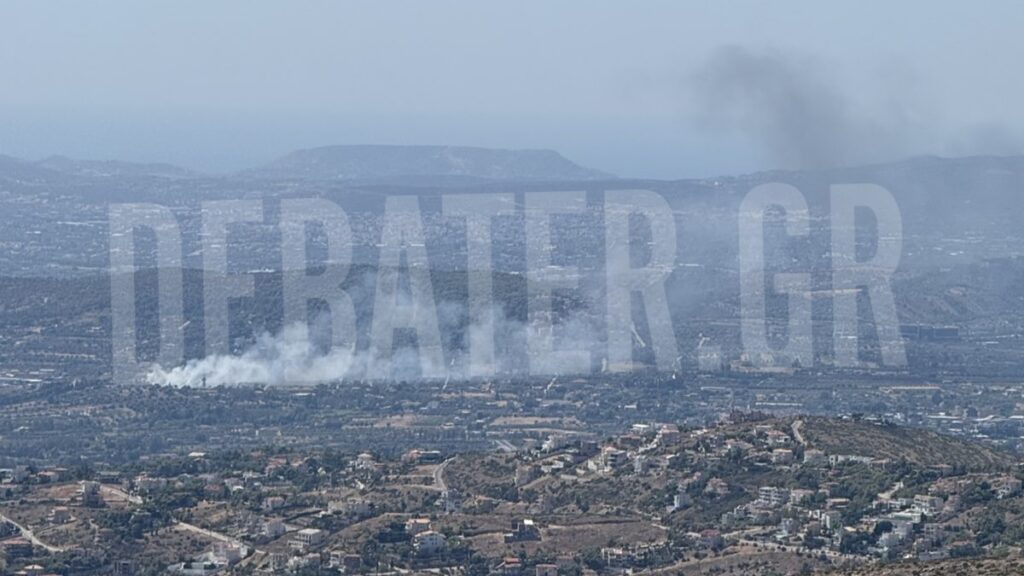 Φωτιά στην Αργιθέα Κορωπίου – Μήνυμα από το 112 για ετοιμότητα