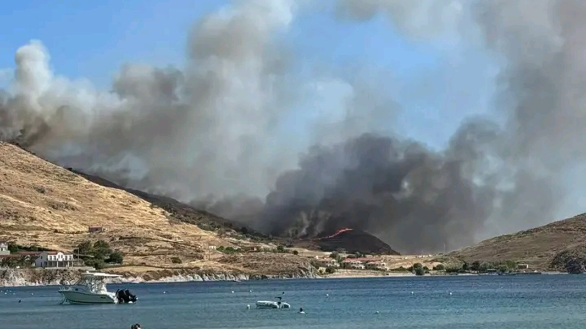 Φωτιά στη Λήμνο: 59 άτομα απομακρύνθηκαν με σκάφη από την παραλία Θάνος – Δείτε βίντεο