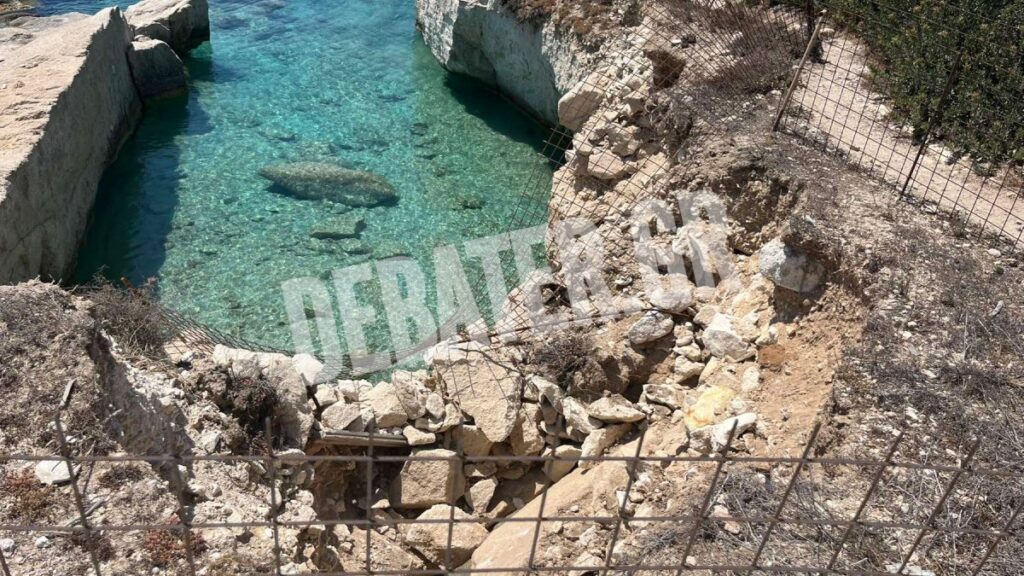 Κίμωλος: Παρέμβαση του Δήμου μετά την καταγγελία στο DEBATER για το επικίνδυνο σημείο στον Καρρά – Πριν και μετά