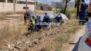 Σοβαρό τροχαίο στην Κόρινθο: ΙΧ ανετράπη σε χωράφι – Τραυματίστηκαν τέσσερα άτομα (φωτογραφίες+βίντεο)