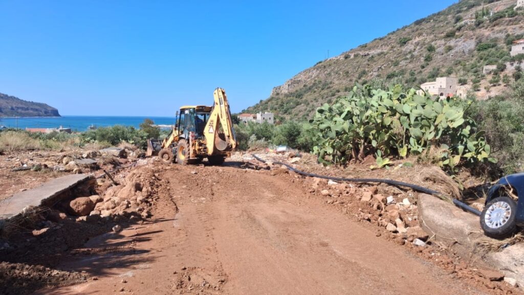 Στη Μάνη κλιμάκιο καταγραφής της καταστροφής από την κακοκαιρία του Δεκαπενταύγουστου