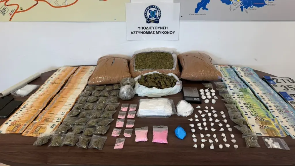 Μύκονος: Συνελήφθησαν δύο 23χρονοι για διακίνηση ναρκωτικών