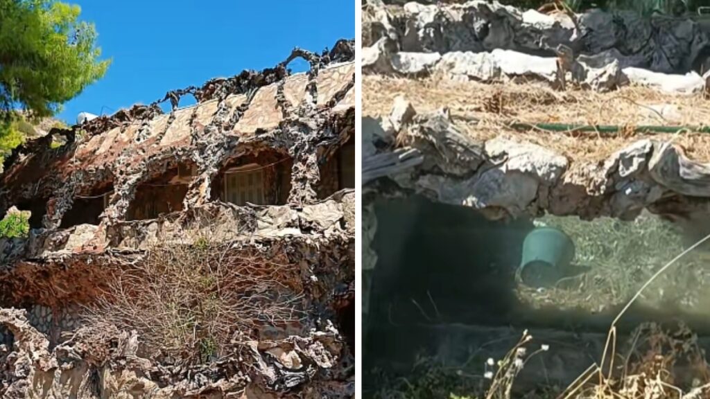 Κάηκε το σπίτι που ήταν φτιαγμένο από ξύλα δέντρου και ενυδρεία στη Σαλαμίνα – Δείτε πώς ήταν πριν (βίντεο)