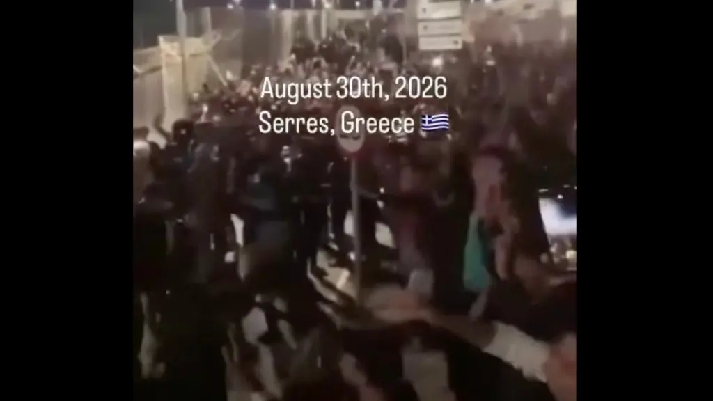 Σέρρες: Βίντεο από τα επεισόδια στη Δομή Σιντικής – Φθορές και ένταση με την Αστυνομία
