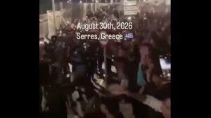 Σέρρες: Βίντεο από τα επεισόδια στη Δομή Σιντικής – Φθορές και ένταση με την Αστυνομία