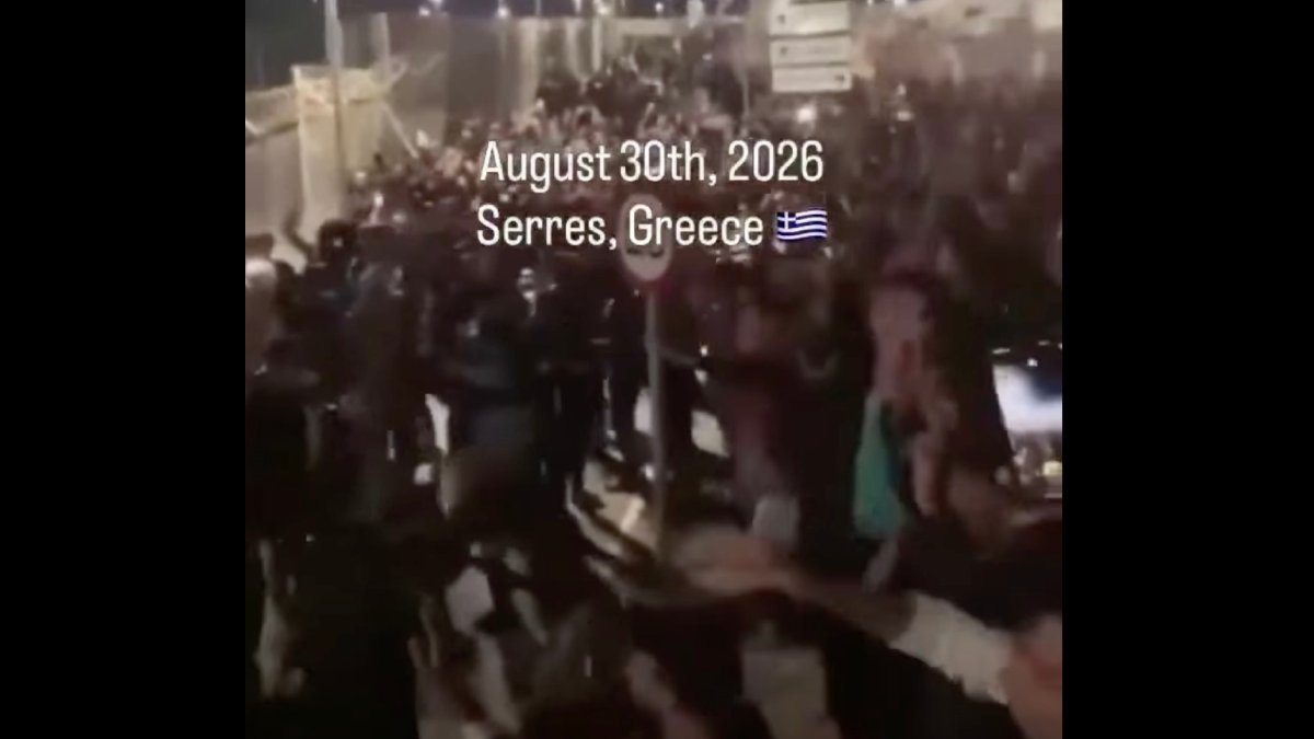 Σέρρες: Βίντεο από τα επεισόδια στη Δομή Σιντικής – Φθορές και ένταση με την Αστυνομία