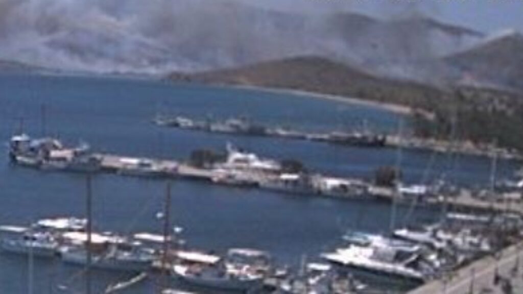 Ανεξέλεγκτη η πυρκαγιά στην Κάρυστο: Ενισχύθηκαν οι δυνάμεις – Μήνυμα από το 112 για εκκένωση τριών περιοχών, στη “μάχη” 18 εναέρια μέσα