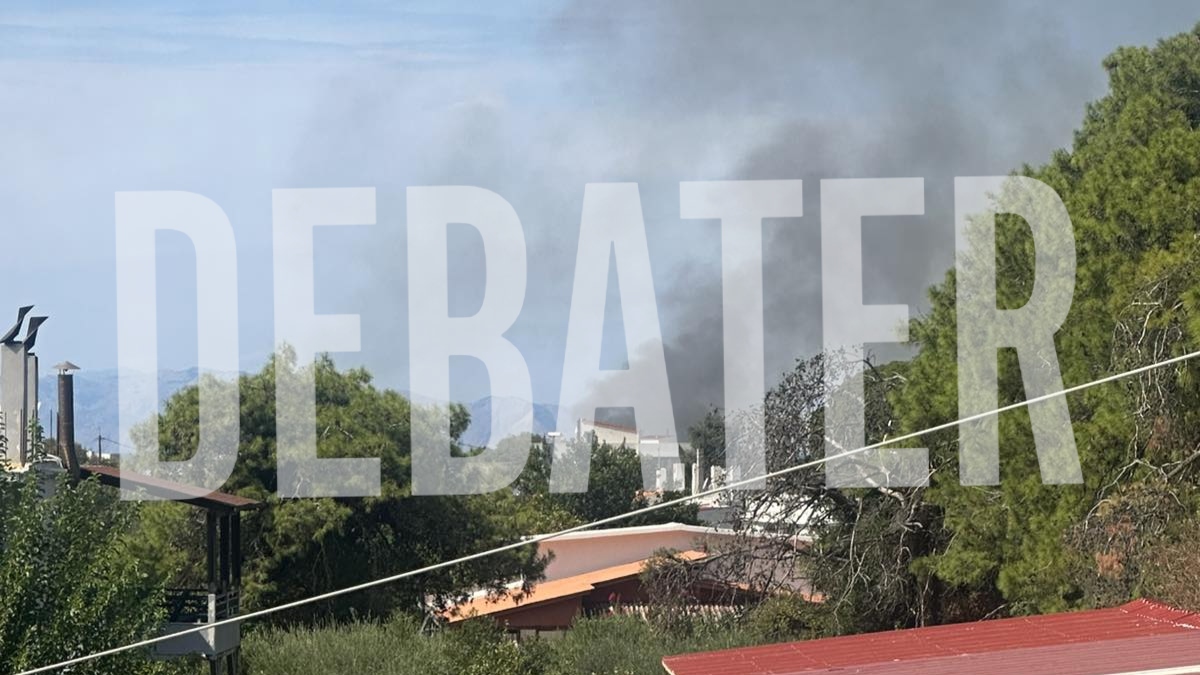 Φωτιά στην Ιαλυσό Ρόδου – Καίει σκεπή σπιτιού (βίντεο)