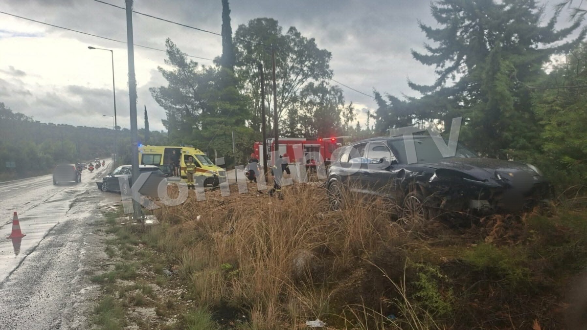 Τροχαίο στην Κορινθία: Ένας τραυματίας μετά από σφοδρή σύγκρουση ΙΧ
