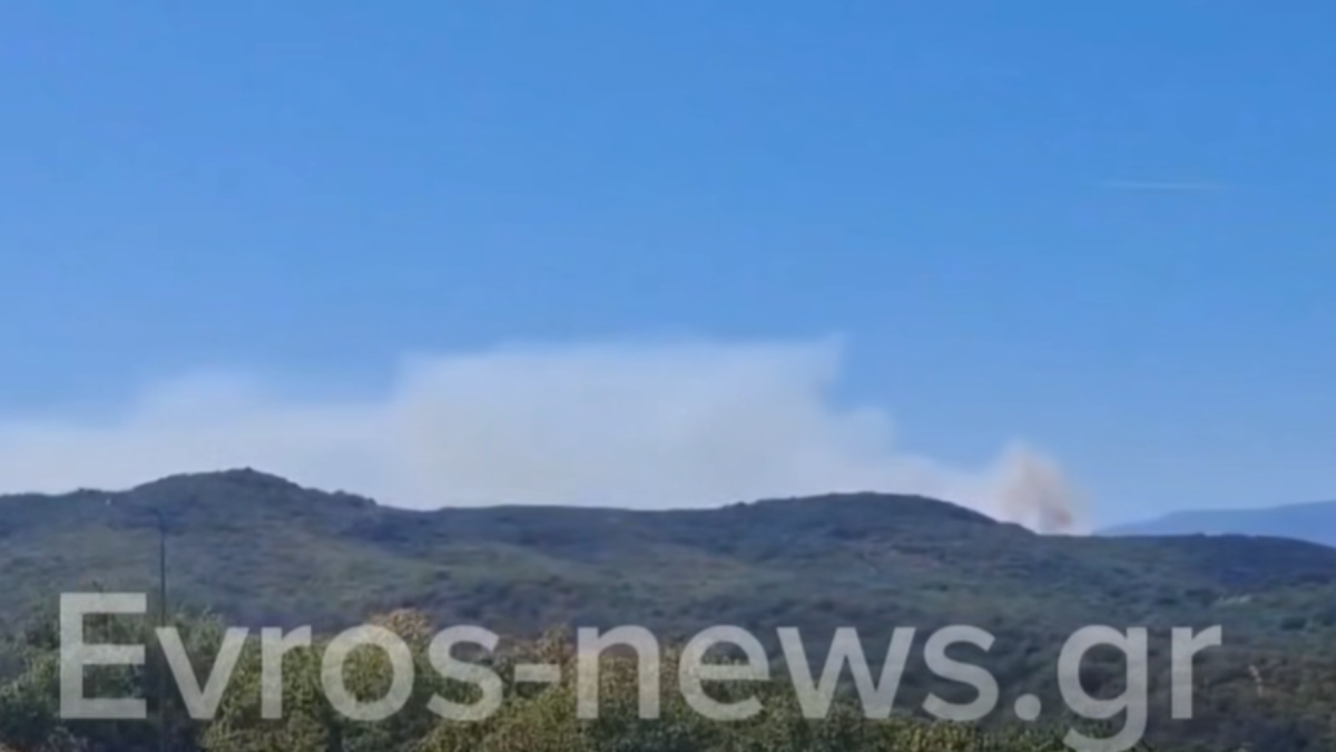 Μαίνεται για δεύτερη μέρα η πυρκαγιά στον ορεινό όγκο του Σουφλίου