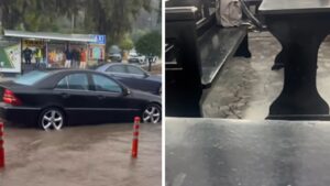 Ρόδος: “Ποτάμια” οι δρόμοι από τις ισχυρές βροχοπτώσεις – Πλημμύρισε το Δικαστικό Μέγαρο (βίντεο)