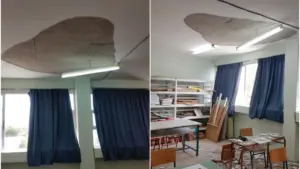 Θεσσαλονίκη: Σοβάς έως 3 μέτρων έπεσε στο κεφάλι μαθητή μέσα στην τάξη – Συγκλονίζουν οι μαρτυρίες